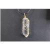 Image 2 : Wire Wrapped Quartz Pendant with Cord