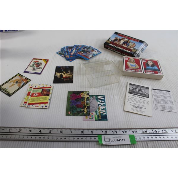 Assorted Trading Cards (Ty Beanie Babies, Donruss Baseball, Misc.), Trailer Park Boys Party Card Gam