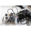 Image 3 : Xbox with Official Controller, (2) Off Brand Controllers, and Cords - Untested