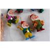 Image 3 : (5) Snow White Dwarf Decorations, Plastic Sealed Doll