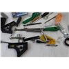 Image 8 : Misc. Shop Tools - File, T Square, Wire Brushes, Wrenches, Sockets, Paint/Can Openers, Partial Hole 