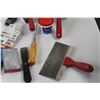 Image 5 : Various Drywall Tools - Saw, Pole Sander w/Screen, Dap DryDex Spackling, 12" and 8" Taping knives, I