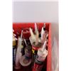Image 6 : Tubes of Caulking, Silicone, Yellow ABS Cement, Plumbers Putty, Red Marking Paint, Extension Cord, (