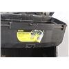 Image 2 : *Stanley Mobile Work Center Plastic Tool Caddy (No Tray) w/Wheels - Including 4' Chain w/Hooks, Gard