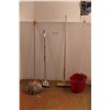 Image 1 : *Mop, Bennet Deck Scrub Brush w/Adjustable Handle, Mr. Clean Mop, Pail & 10' 3 way Female End Extens