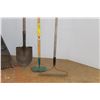 Image 3 : *Gardening Tools - Long Handled Spade Shovel, Hoe, Rake & Leaf Rake