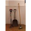 Image 1 : *Gardening Tools - Alterra Lawn & Garden Weeder, Vintage Scoop Shovel & Grant Super Flex Shrub Rake