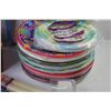 Image 3 : Large Assortment of Paper Napkins - Plates - Candles - Woven Basket