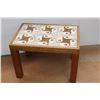 Image 5 : *Wooden Table w/Inlaid Tiles (26"w x 18"d x 18"h)