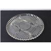 Image 6 : Divided Crystal Serving Platter, Footed Cake Plate, Divided Glass Plate, Silver Plated Tray, Body Lo