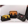 Image 1 : (3) Used Cordless Tool Bags (Empty) - DeWalt, Makita & Ridgid (Broken Handle)