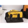 Image 2 : (3) Used Cordless Tool Bags (Empty) - DeWalt, Makita & Ridgid (Broken Handle)