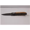 Image 5 : Browning Folding Liner Lock Knife, Damascus Look w/Wooden Scales
