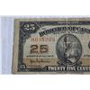 Image 2 : 1923 Dominion of Canada 25 Cent Bank Note