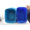 Image 1 : *(2) Totes - Sterilite 68L w/Lid & Unknown Brand w/Lid (Poor Condition, Cracks)