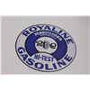 Image 3 : 12" Reproduction Oil & Gas Signs - Pan American & Royaline