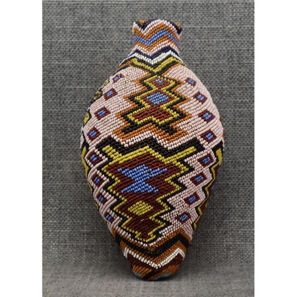 PAIUTE BEADED SEED BASKET