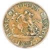 Image 1 : Canada Bank of Upper Canada 1857 One Half Penny Nice Grade