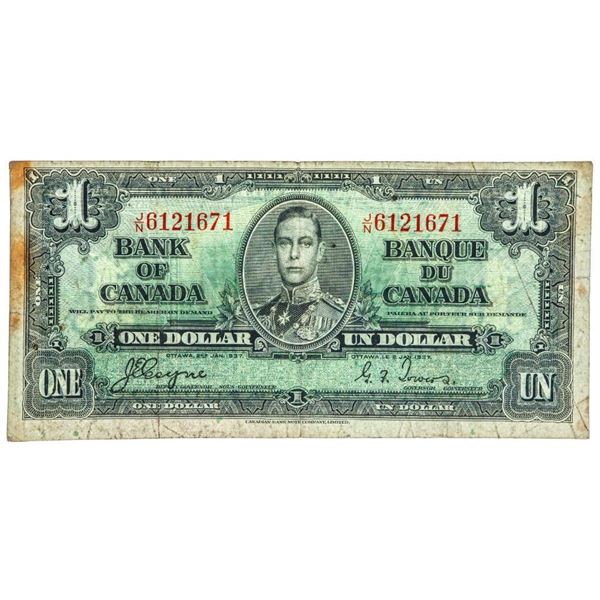 Bank Of Canada 1937 $1.