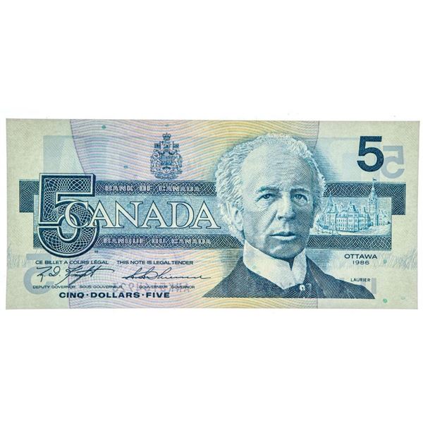 Bank Of Canada 1986 $5.