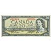 Image 1 : Bank Of Canada 1954 $20 - Modified Portrait.
