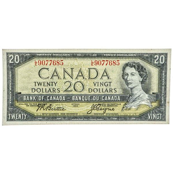 Bank Of Canada 1954 $20 - Modified Portrait.