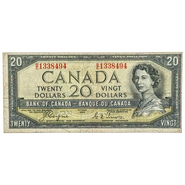 Bank Of Canada 1954 $20 - Devils Face.