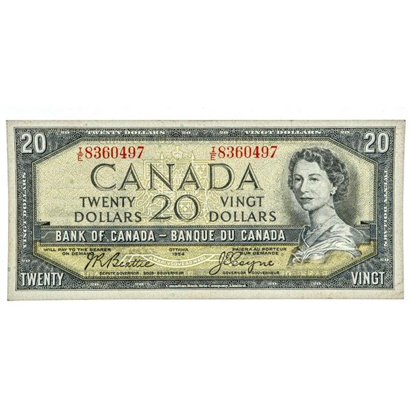 Bank Of Canada 1954 $20 - Modified Portrait.