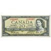 Image 1 : Bank Of Canada 1954 $20 - Modified Portrait.