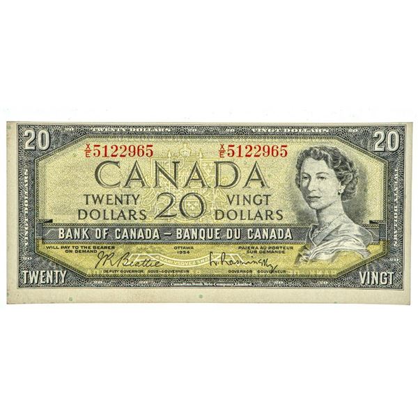 Bank Of Canada 1954 $20 - Modified Portrait.