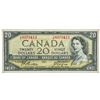 Image 1 : Bank Of Canada 1954 $20 - Modified Portrait.