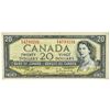 Image 1 : Bank Of Canada 1954 $20 - Modified Portrait.