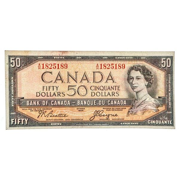 Bank of Canada 1954 $50 - Devils Face