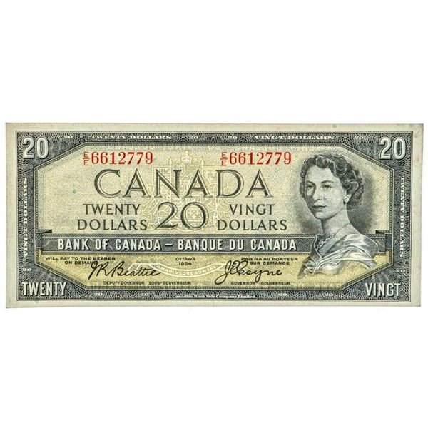 Bank Of Canada 1954 $20 - Modified Portrait.