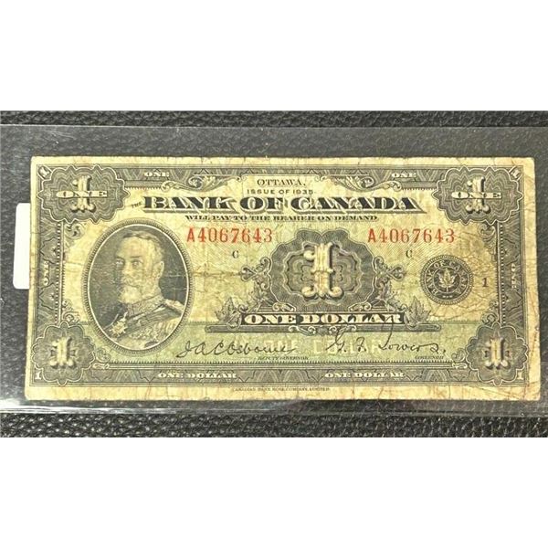 1935 Bank of Canada $1 - O/T.