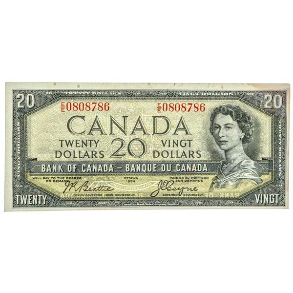 Bank Of Canada 1954 $20 - Devils Face.