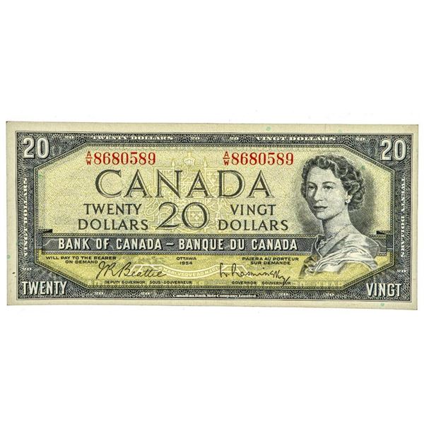 Bank Of Canada 1954 $20 - Modified Portrait.