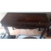 Image 3 : Beautiful Front Entry Hard Wood Table w/two drawers  One of a Kind Carved Designs