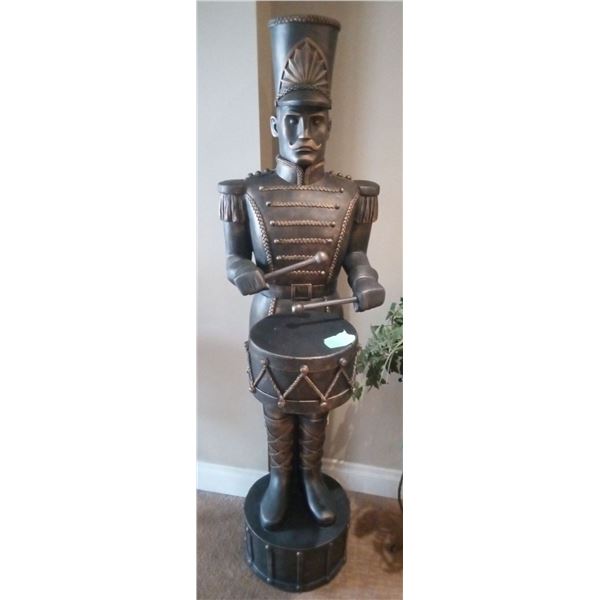 Decorative Solid Metal Marching Nutcracker Statue 69'H