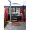 Image 1 : Tide 42 Dynasty Like New Hot Tub & Solid Aluminum Canteburry 9 x 9 Gazebo