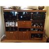 Image 1 : Three Piece Wood & Glass Display Cabinet 90w x 16d x 71t Contents Not Included