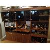 Image 2 : Three Piece Wood & Glass Display Cabinet 90w x 16d x 71t Contents Not Included