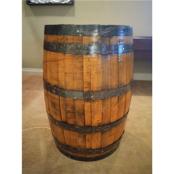 Wooden Jack Daniels Collector Solid Barrel 22w x 36h
