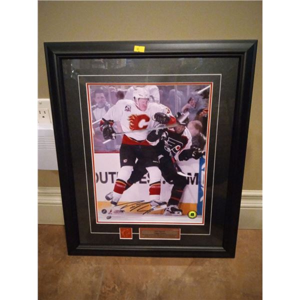 Calgary Flames Dion Phaneuf Autographed Photo 18w x 21h