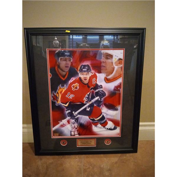 Calgary Flames Jerome Iginla Signed Autographed Collector Authenticity 25w x 29h