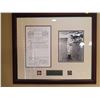 Image 1 : Babe Ruth Copy of Transfer Framed Memoribilia 27w x23h