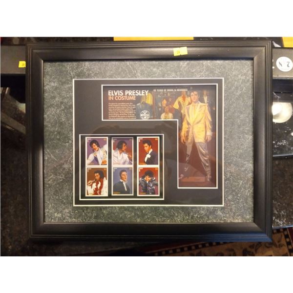 21/250 Framed Elvis Stamps  16w x 14h