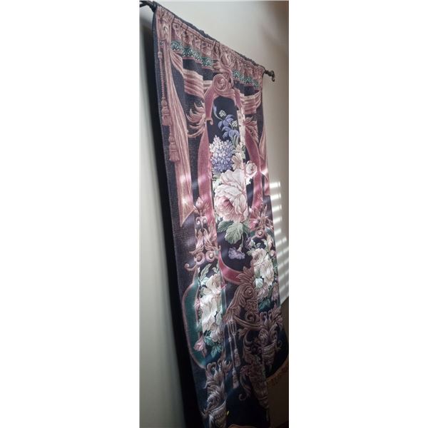 Vintage Floral Hanging Tapestry  84w x44h