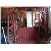 Image 1 : Large Log Swingset & Duel Swing  90" tall 108" wide