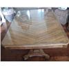 Image 1 : Wooden w/glass top 63w x 42d x 30h Two Leaves included
